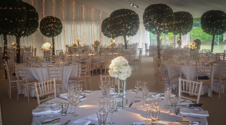 Wedding Table Decoration and Marquee