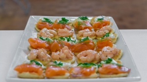Salmon Blinis - Emerson and Wests Outside Catering